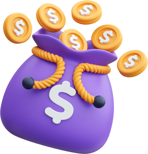 Money Bag 3D Icon