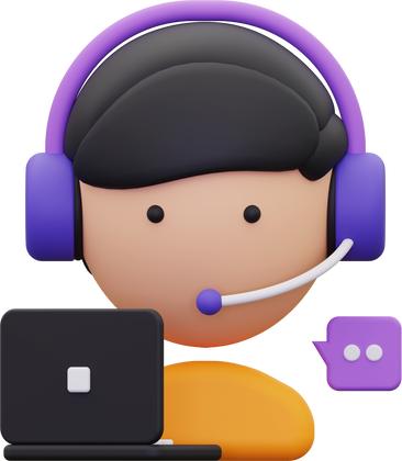 3d customer service icon